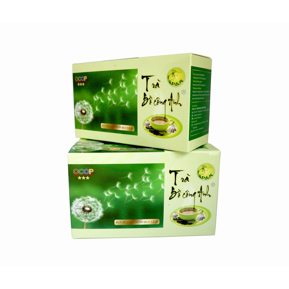 Combo 4 Hộp Trà Bồ Công Anh P&K - mát gan, giải độc, ngừa ung thư