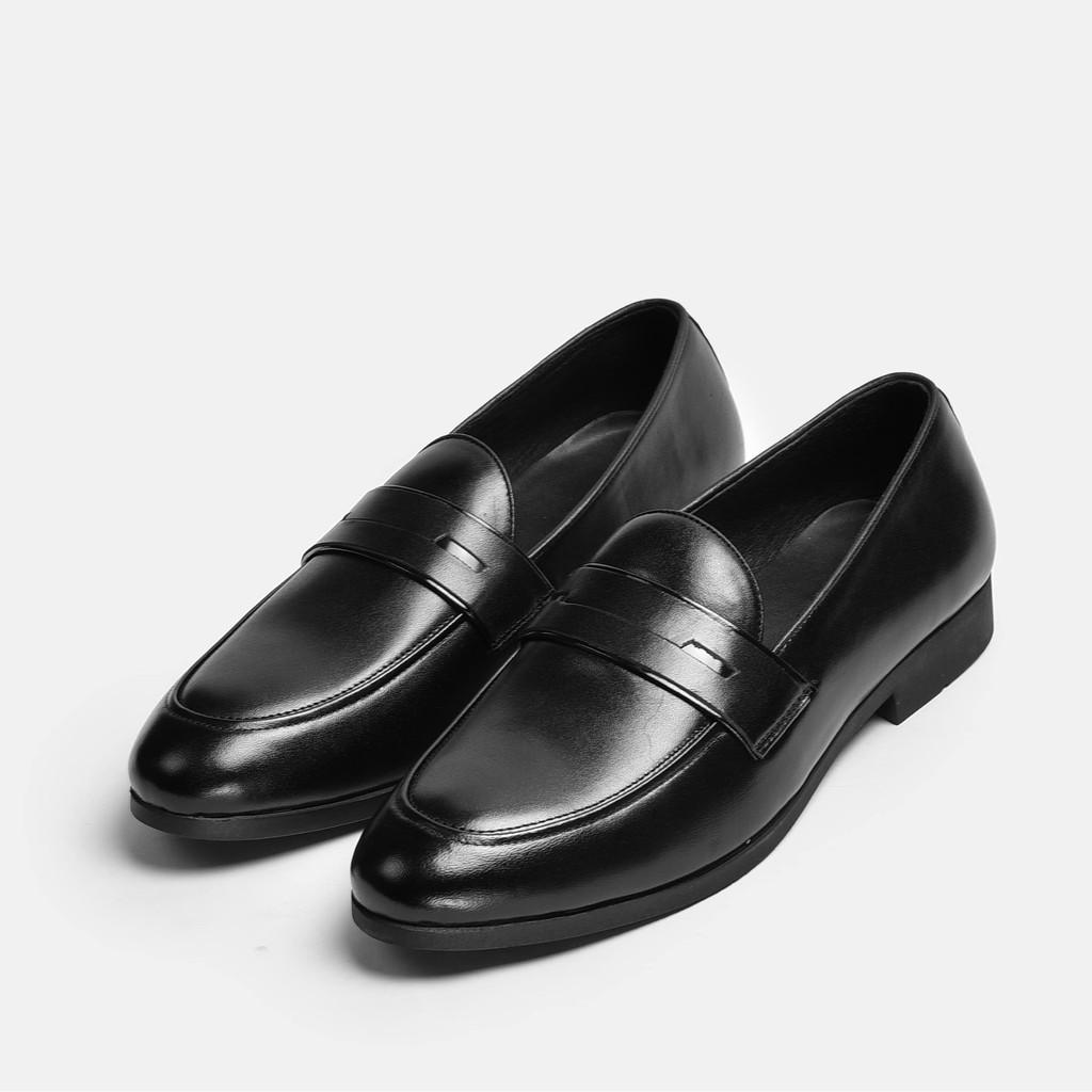 Giày Loafer Nam B21 Da Bò Đế Cao Su Đúc Êm Chân Giày Lười Công Sở Tăng Chiều Cao Phong Cách Lịch Lãm Sang Trọng Full Box