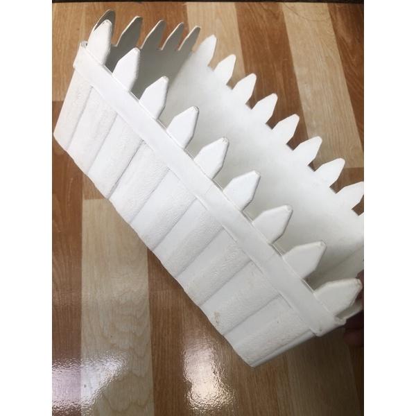 Chậu hàng rào chậu cây nhựa chậu bông hàng rào chậu hoa nhựa chữ nhật 20x10x9cm chậu bông chậu hoa chậu trồng cây có gai