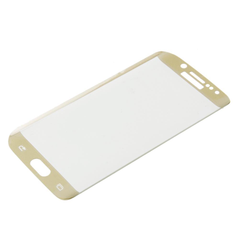 Full Coverage Tempered Glass Screen Film For Galaxy S6 Edge-Golden