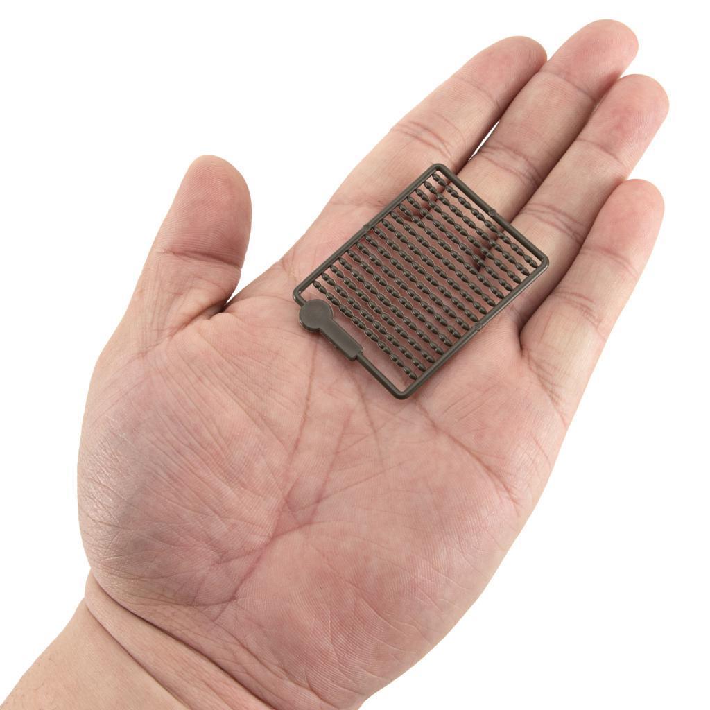 20 Cards 2400Pcs Carp Fishing Hair Rig Boilie  Dumbell Stops Stoppers