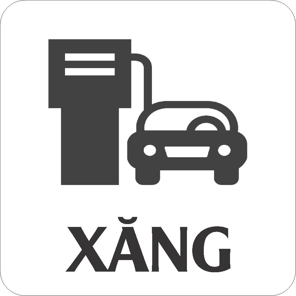 Miếng dán decal nắp bình xăng dầu cho xe oto Oil-8