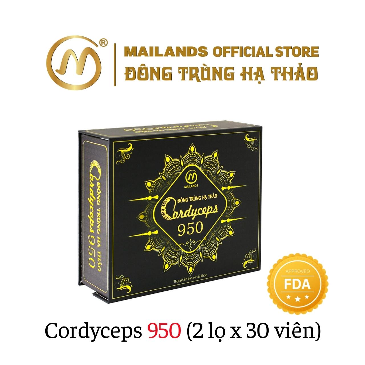 Đông Trùng Hạ Thảo Cordyceps 950 tăng cường sức đề kháng, nâng cao thể trạng