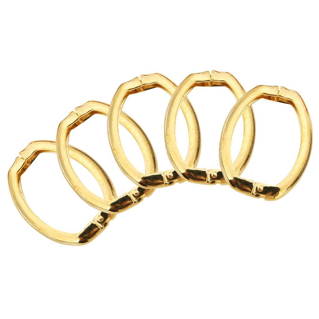 5Pcs Oval Spring Buckle For Bag Purse