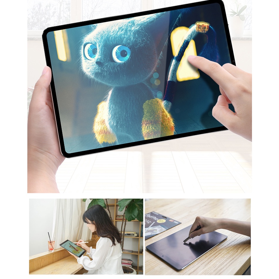 Dán màn hình iPad Paper-like dành cho iPad Pro 11 inch M4 2024 / Ipad Air 6 11 inch M2 / iPad Pro 13 inch M4 2024 / Ipad Air 13 inch M2 hiệu Wiwu chống vân tay cho cảm giác vẽ như trên giấy - Hàng Chính Hãng