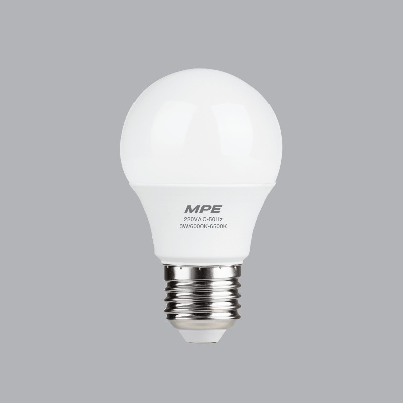 ĐÈN LED BULB 3W MPE LBD-3 - Ánh sắng Trắng