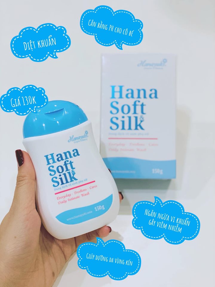 Combo 2 Chai Dung dịch vệ sinh phụ nữ Hana Soft &amp; Silk 150ML