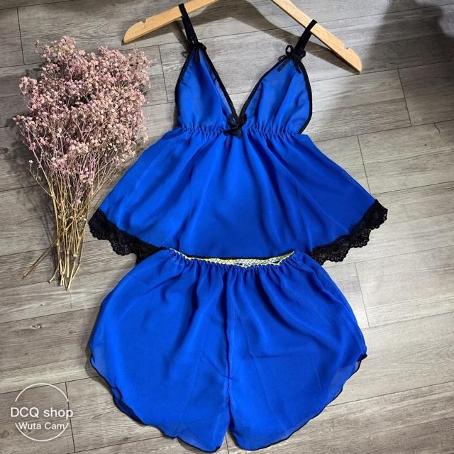 SET BỘ MẶC NGỦ vải voan siêu sexy size dưới 58kg hình thiệt, chọn ngẫu nhiên