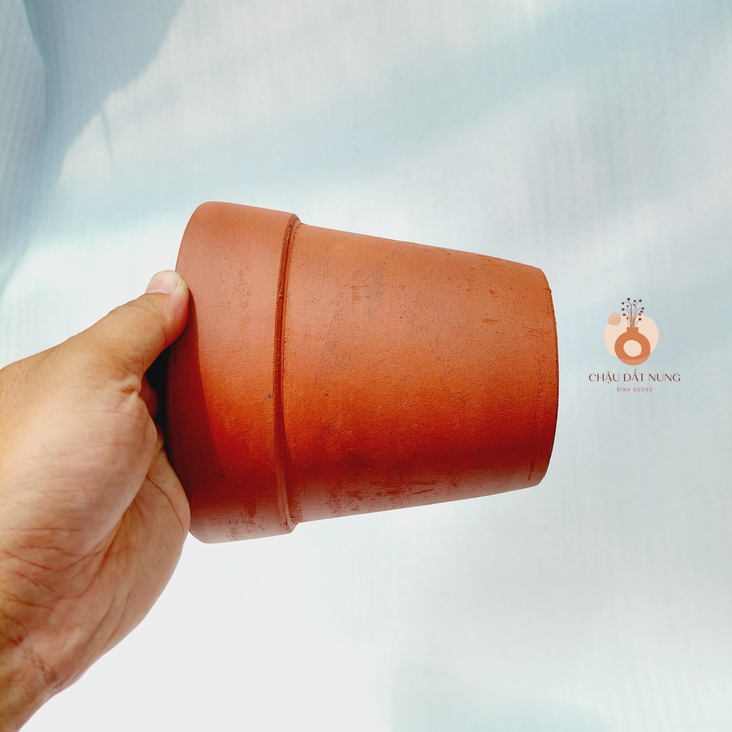 Chậu đất nung, chậu sen đá - Ly gờ 1414, miệng châu 14-18.5cm chiều cao 14-16cm