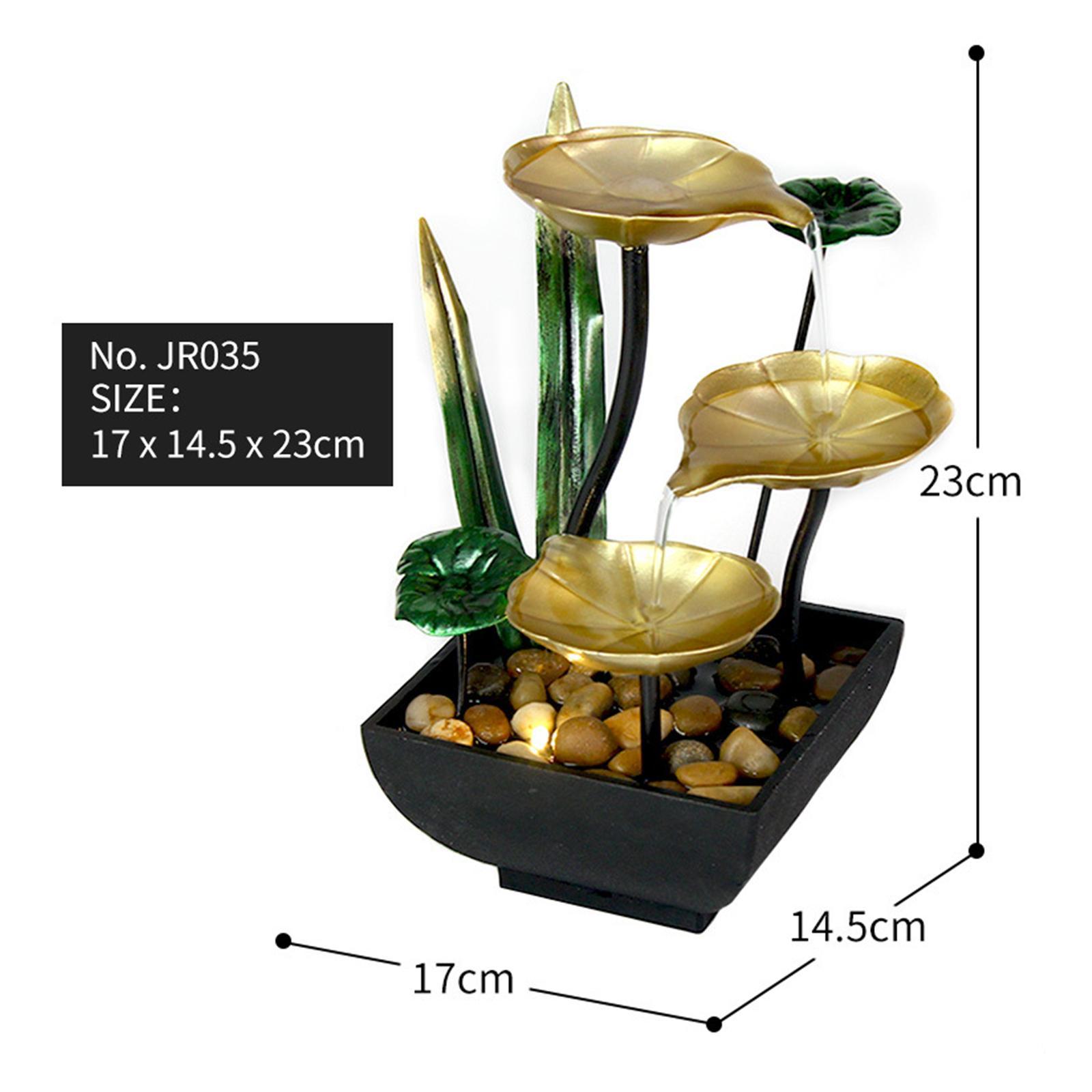 Desktop Water Fountain Waterfall W/ Feng Meditation