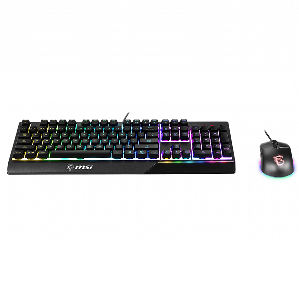 Bộ bàn phím, chuột gaming giả cơ có dây MSI Vigor GK30 US (màu đen) - Hàng chính hãng