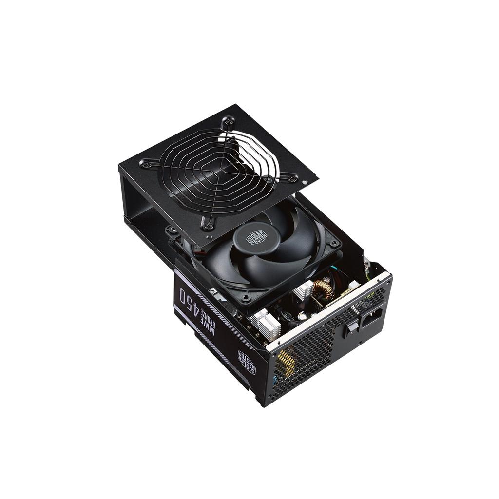 Nguồn máy tính Cooler Master MWE V2 230V 450 450W 80 Plus Bronze màu đen - Hàng chính hãng