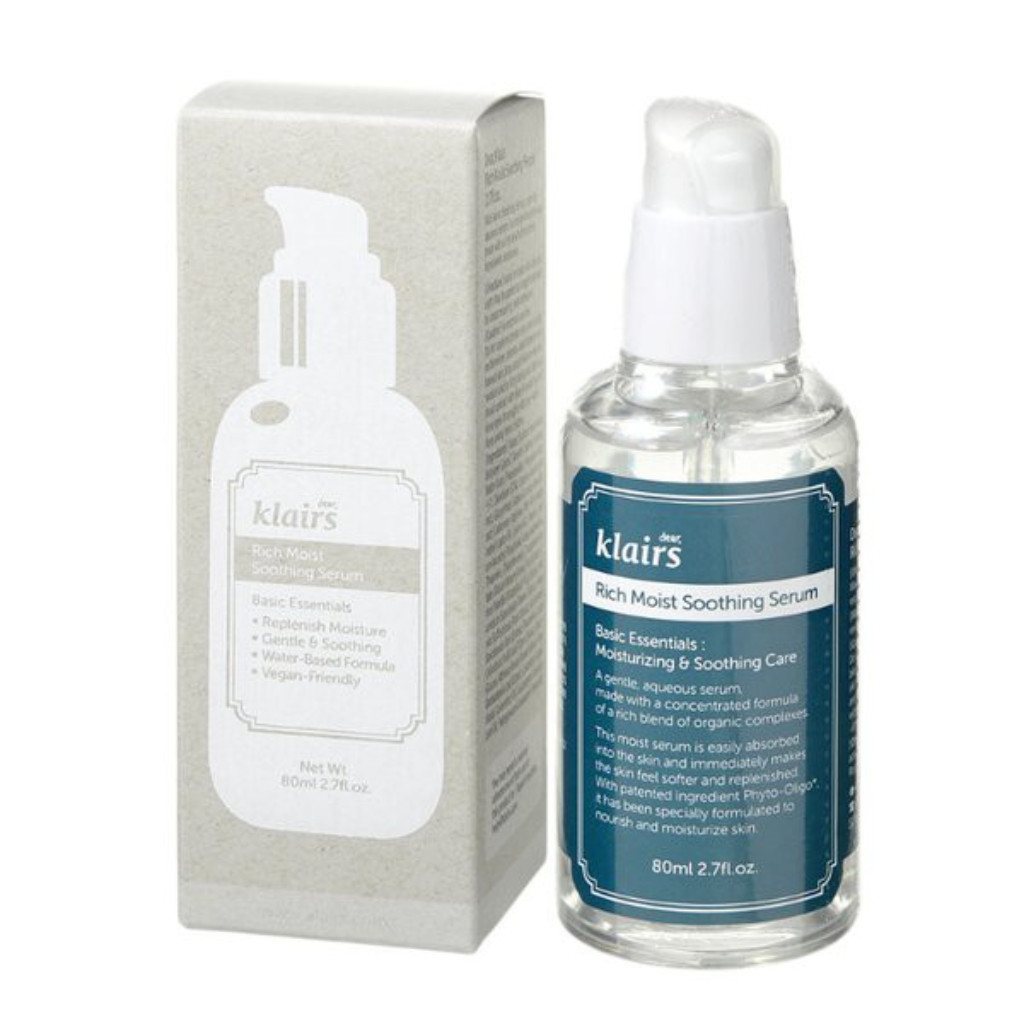 Serum Dưỡng Ẩm Klairs Rich Moist Soothing Serum cho da khô cấp ẩm & chống lão hóa 80ml