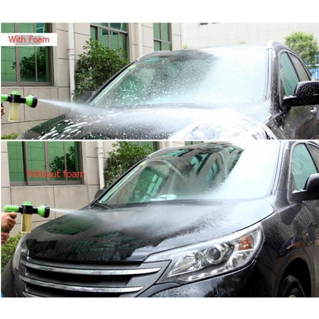 Multifunctional High Pressure Foam Water Sprayer - Garden Hose Nozzle Hand Sprayer, Heavy Duty 8 Pattern Watering Nozzle for Car Garden Pets Washing