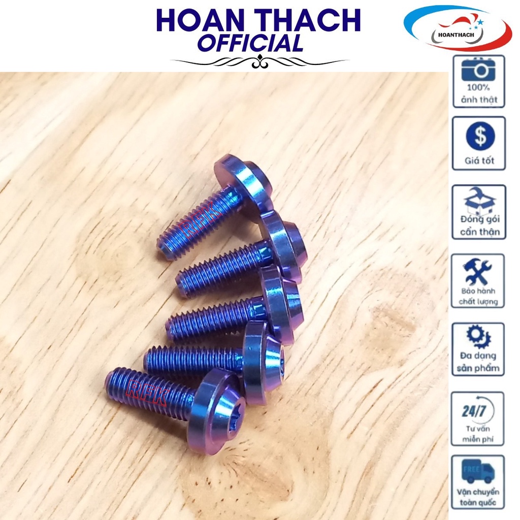 Ốc Titan Gr5 Đầu Dù 5L15 Tím Dùng cho nhiều dòng xe SP010344 (giá 1 con)