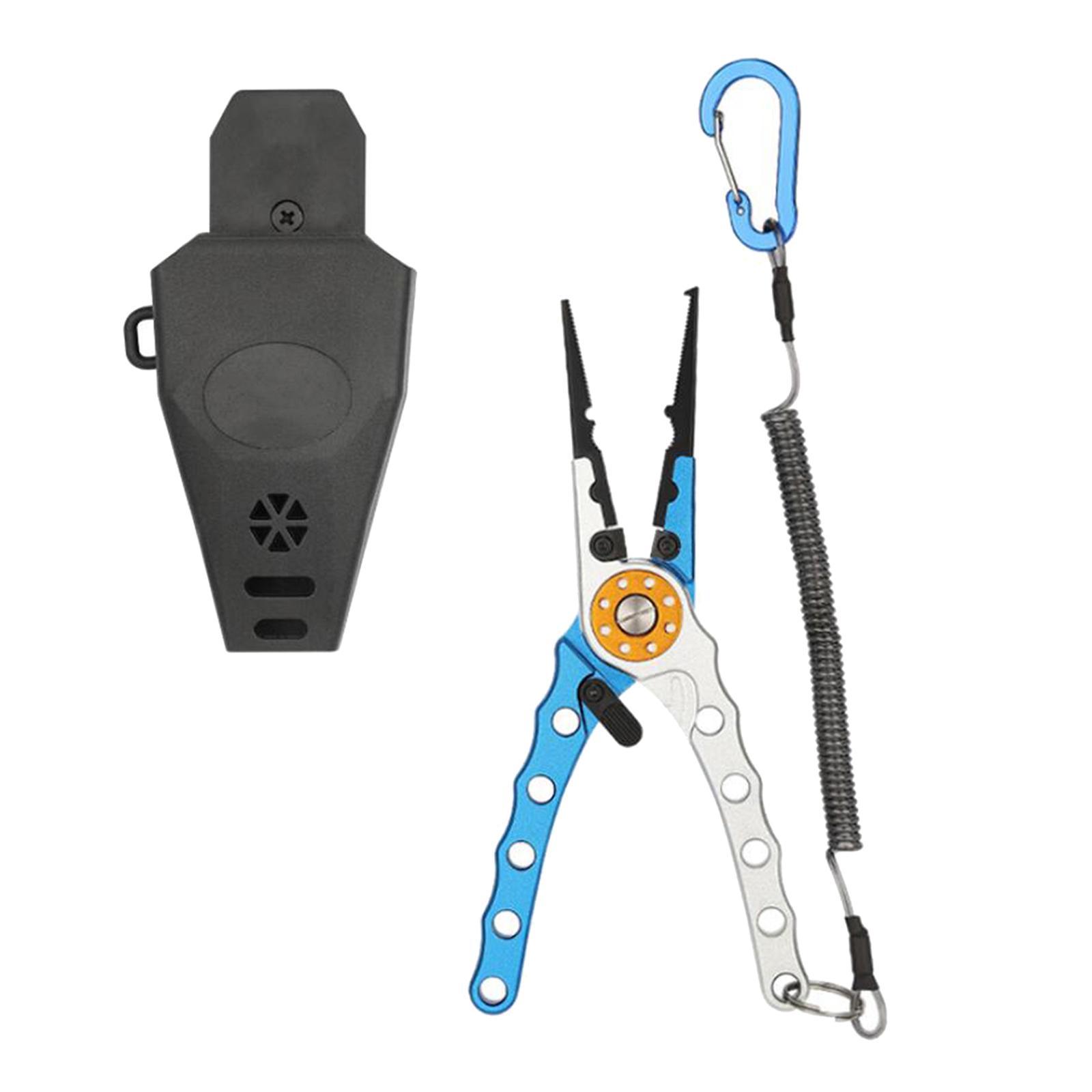 Fishing Pliers Fly Fishing Gear Hook Remover, Professional for Freshwater Saltwater Gear Multi Tool Lightweight Braid Line Cutting Scissors