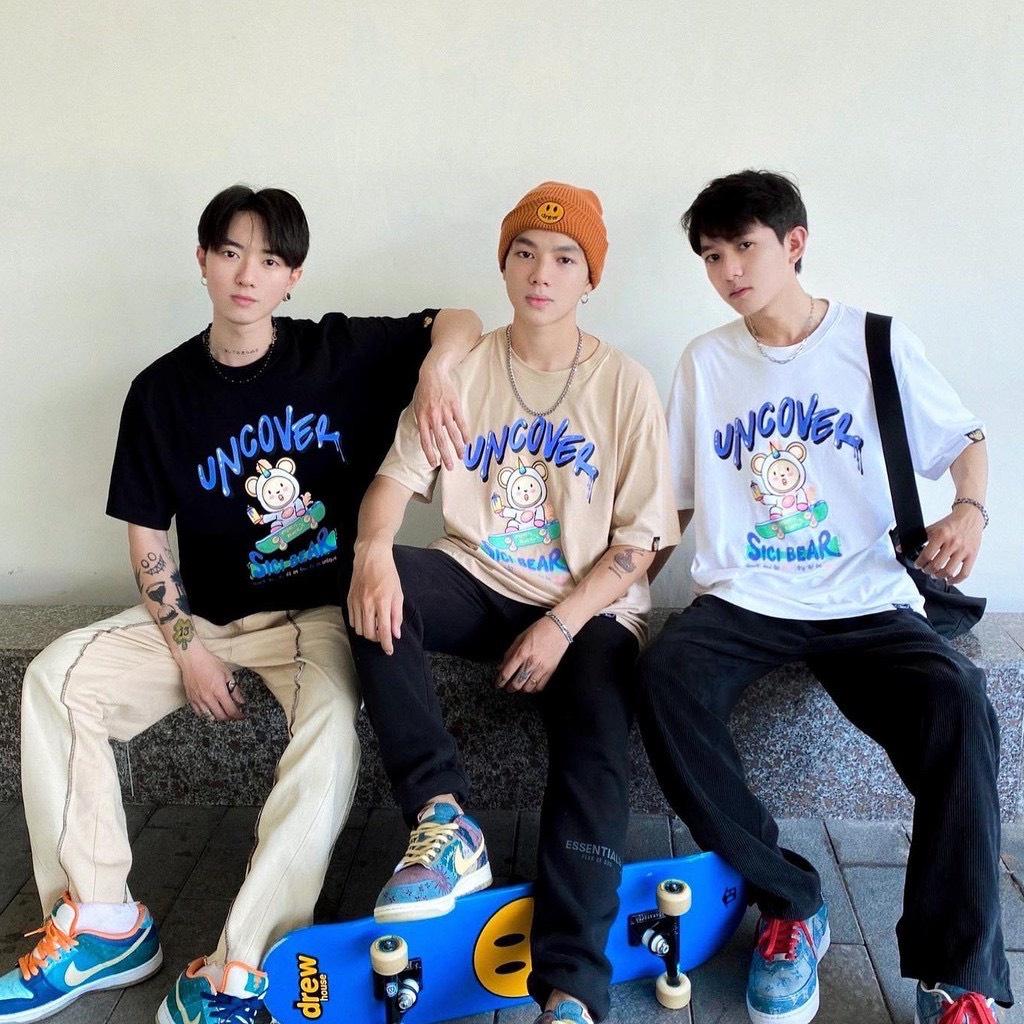 Áo thun unisex tay lỡ UNCOVER SKATEBOARD || Hany shop