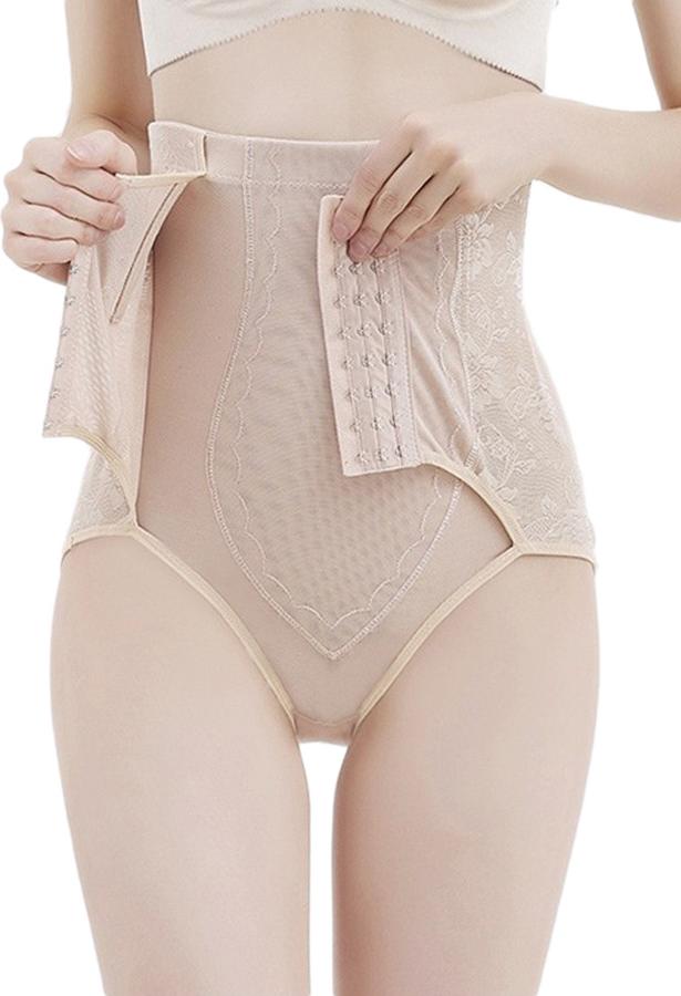 Quần Gen Nịt Bụng Cạp Cao Chống Cuộn 3 Khóa Cái Cao Cấp