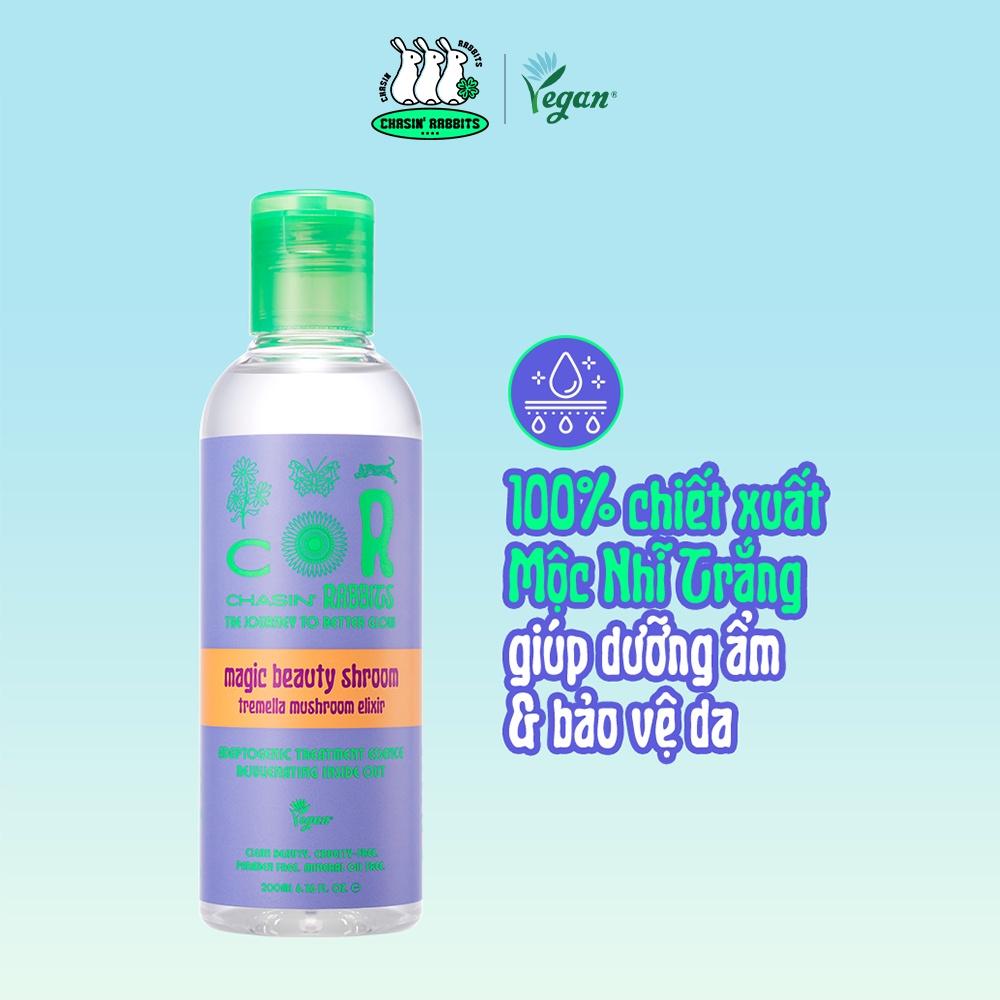 Combo da sạch sâu, ẩm mượt Chasin' Rabbits (Sữa rửa mặt 200ml+Tinh chất Magic Beauty Shroom 200ml)