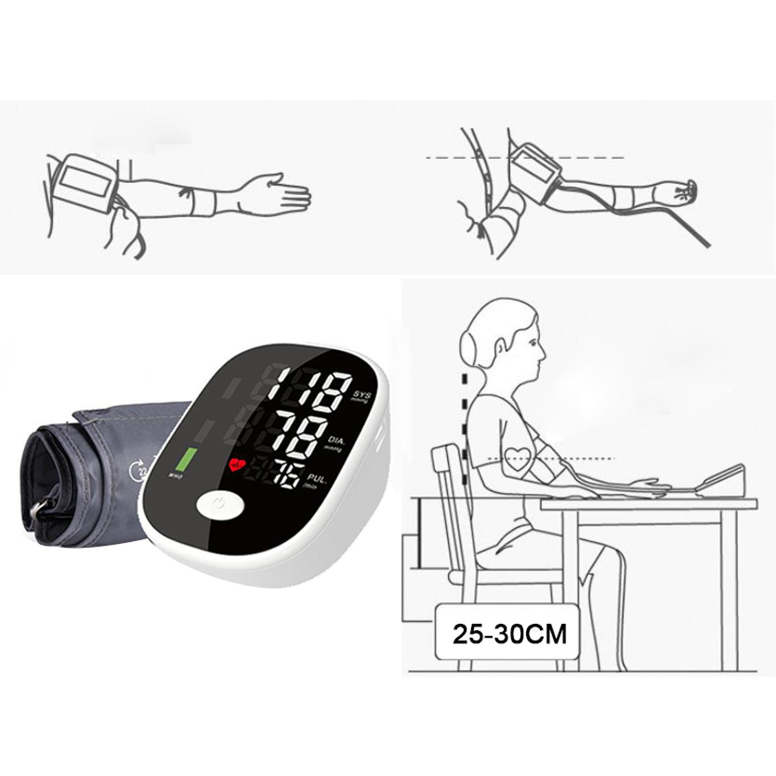 Automatic Digital LCD Blood Pressure Monitor Gauge Meter BP Cuff Gauge