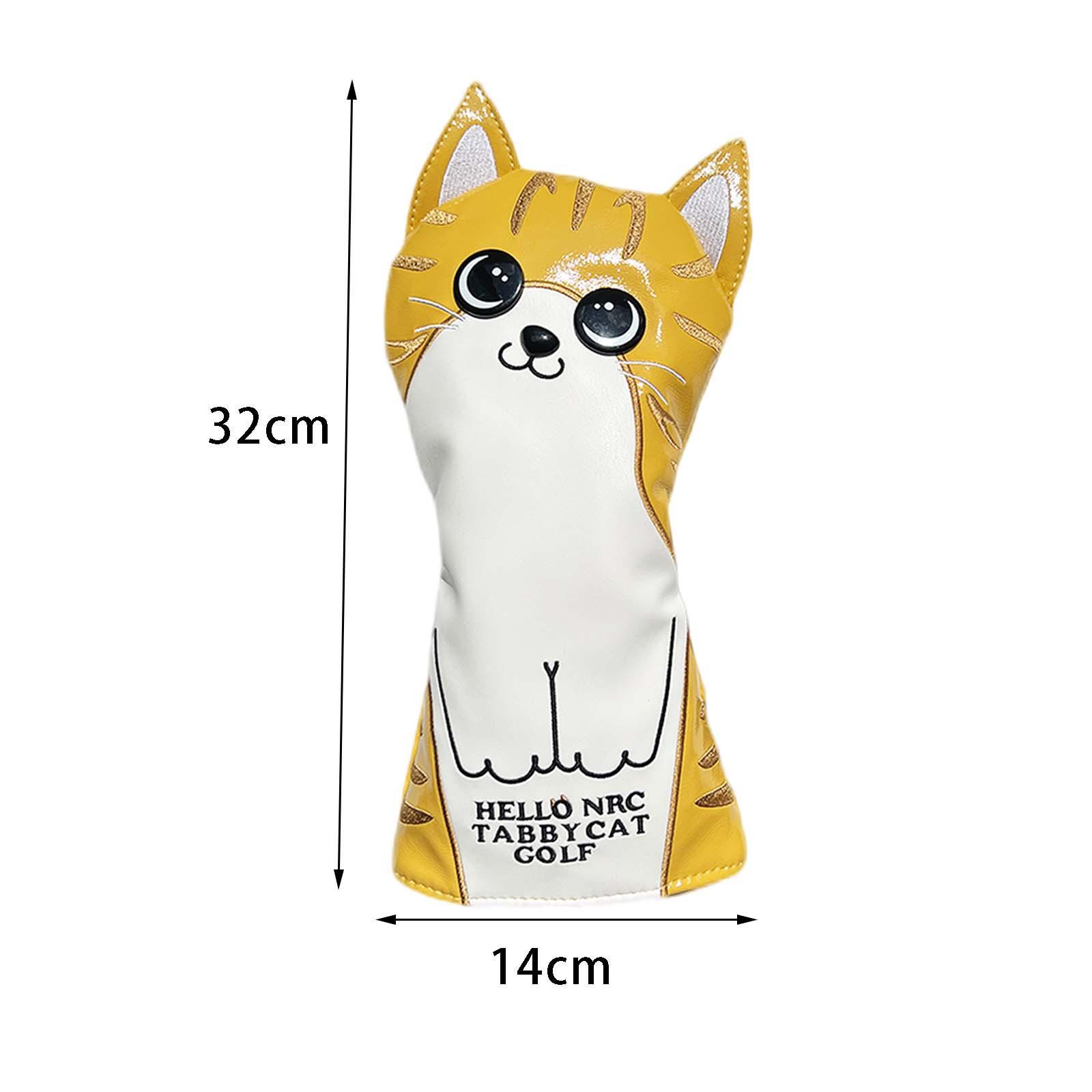 Club Head Cover Protection Sleeve Golf Wood Headcover PU Leather Travel Transport