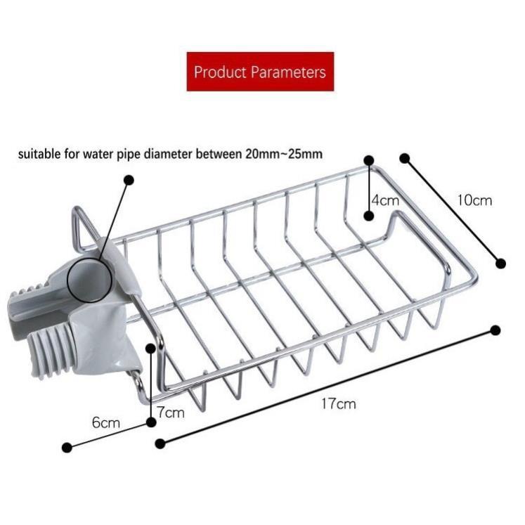 Giá Để Đồ Inox Cài Cạnh Vòi Nước Rửa Bát Cao Cấp
