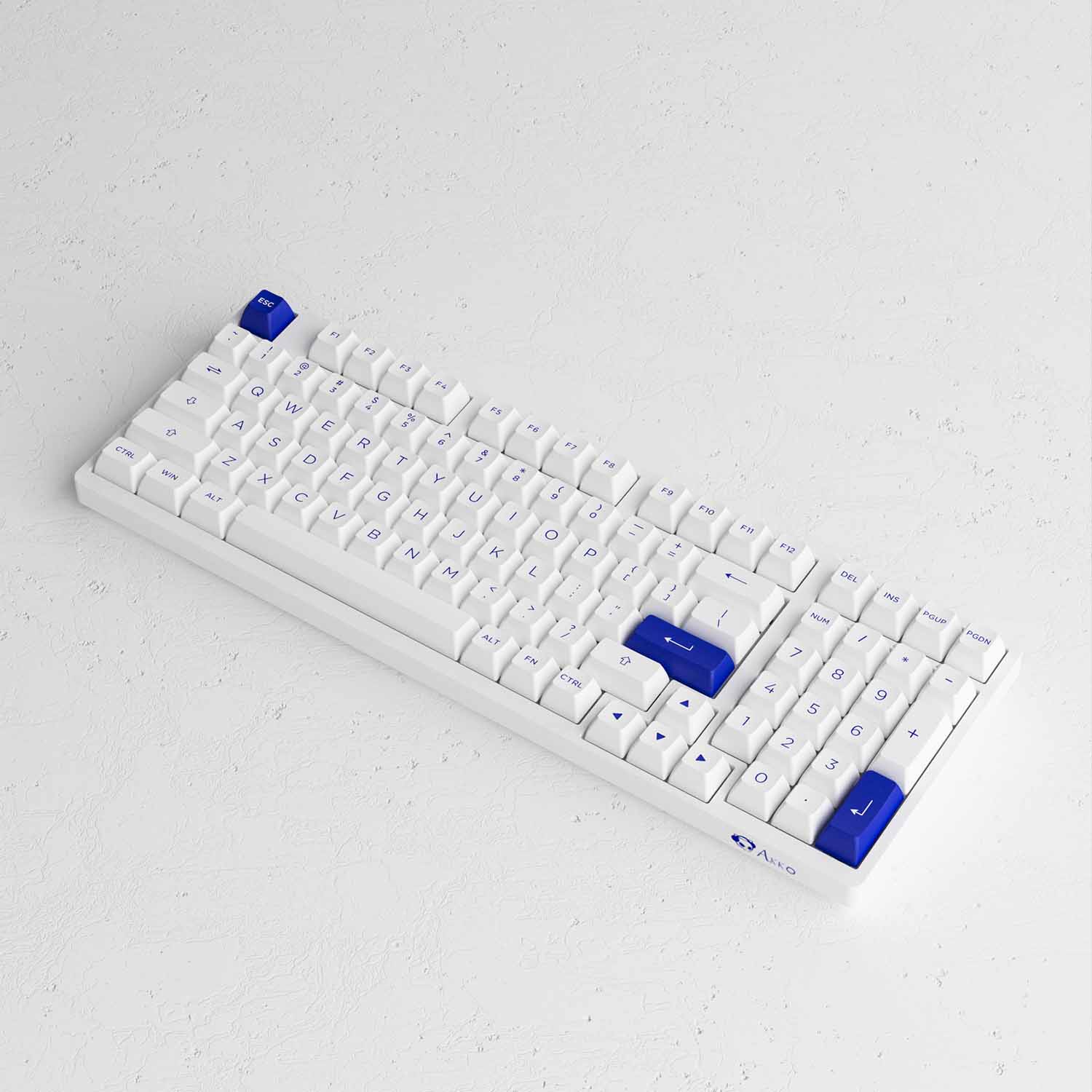 Bàn phím cơ AKKO 3098B Multi-modes Blue on White [Mới, hàng chính hãng