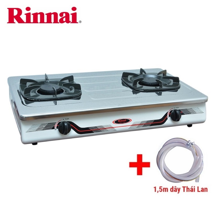 Bếp gas 7 tấc Rinnai RV-370SM, Chén gang đúc tiết kiệm gas - Hàng chính hãng - Bếp1.5M Dây