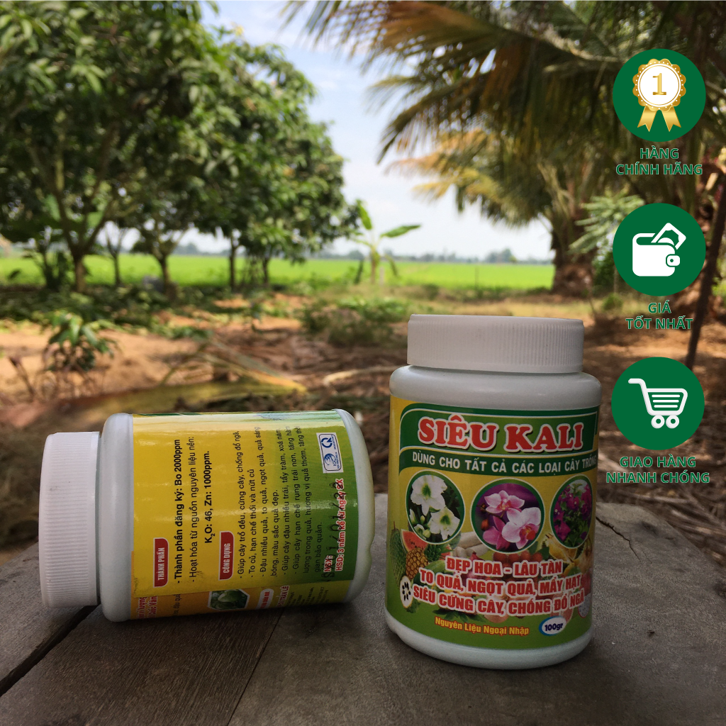 Phân bón vi lương siêu kali - bomax chai 100 gram
