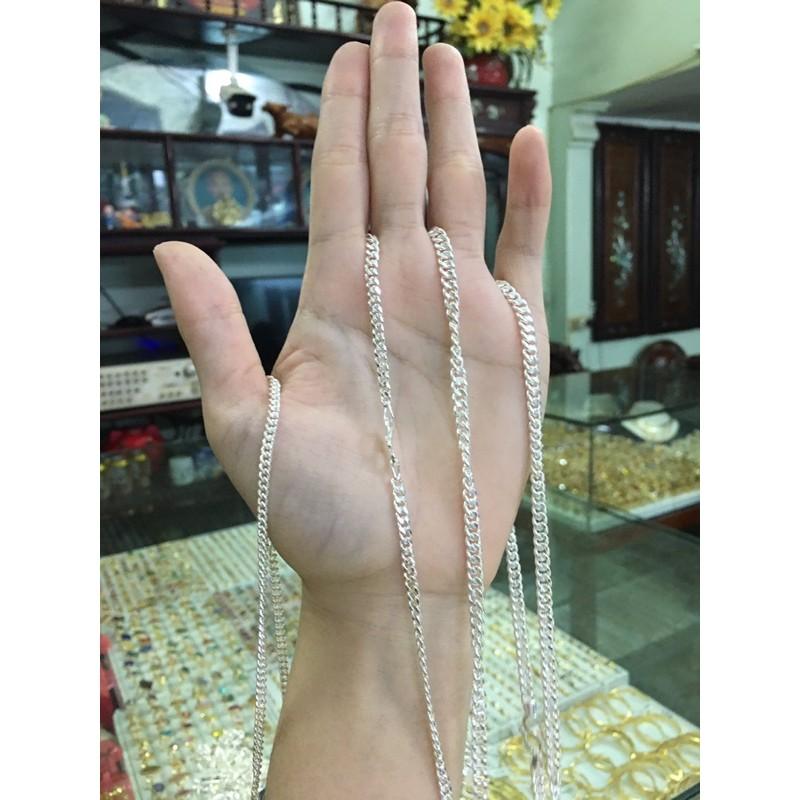 Dây chuyền họng phay bạc chuẩn bạc ta dành cho bé yêu