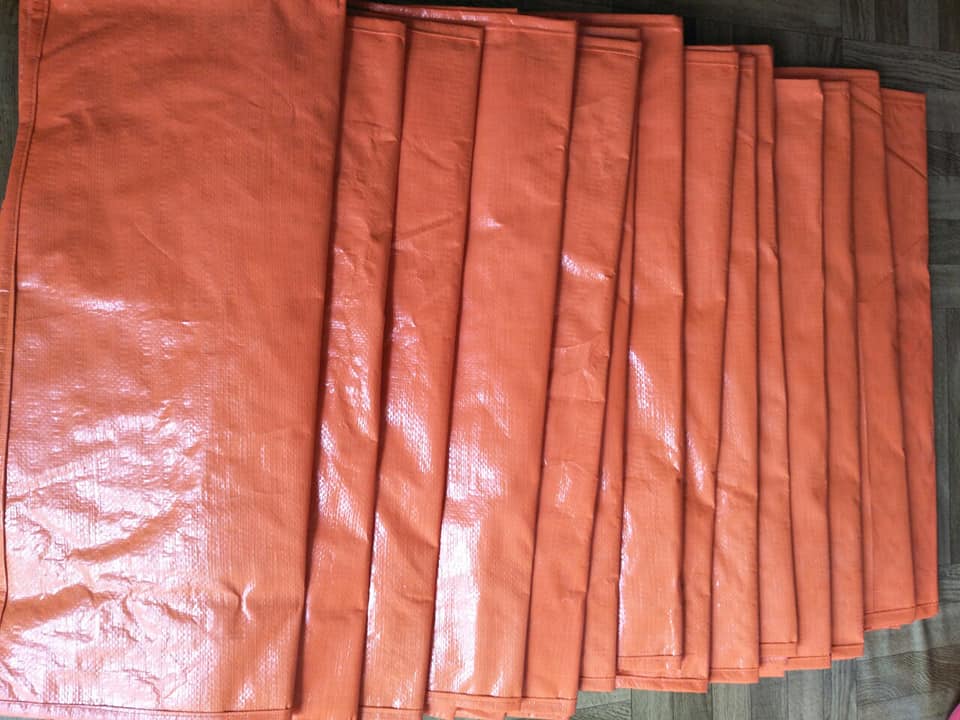 Túi bạt cam 60x40x50 cm đựng hàng hóa, chăn màn, tài liệu - bạt Tú Phương dai, mềm