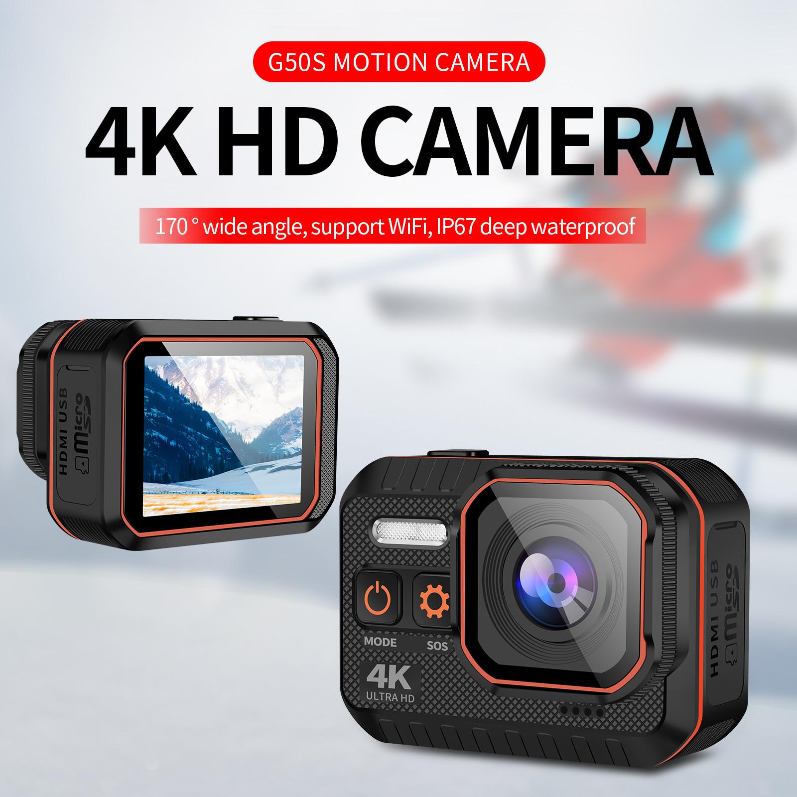 Mới Ultra HD 4K Camera Thể Thao Điều Khiển Từ Xa Màn Hình 2 Inch Camera Thể Thao 1080P 60 fps Mũ Bảo Hiểm Chống Nước Go Sport Pro Hero 5 Cam