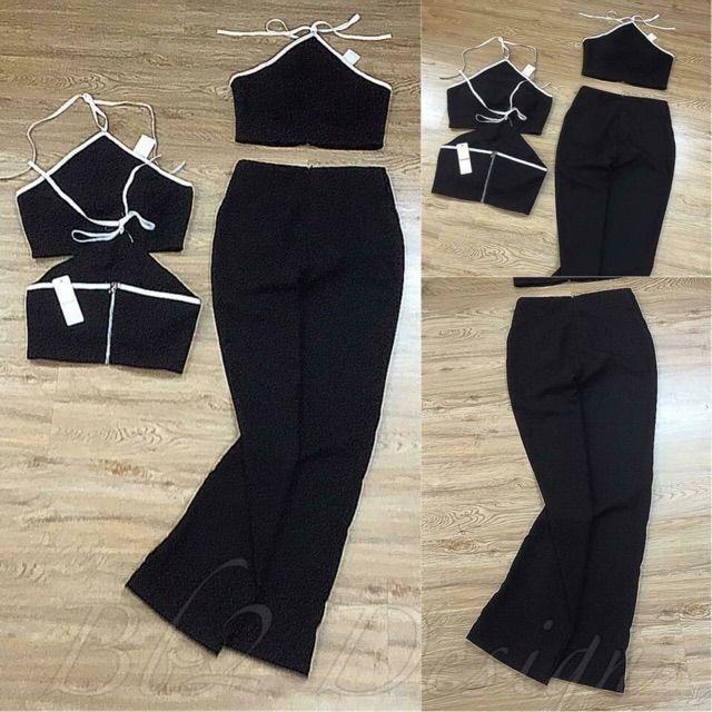 Set quần dài áo yếm