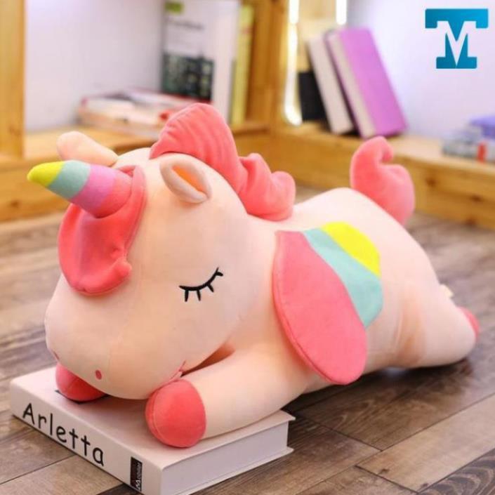 Gấu bông gối ôm ngựa kỳ lân ngựa pony vải co dãn 4 chiều hàng cao cấp - TB21