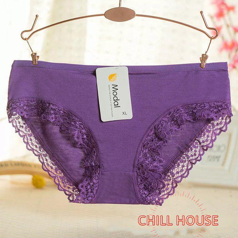 Quần Lót Cotton Mềm Mịn Pha Ren Modal Siêu Thoáng Mát Lạnh Hot - CHILLHOUSE