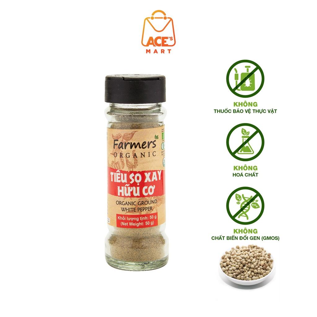 Tiêu Sọ Xay Hữu Cơ Farmers 50g - Tiêu sọ xay nguyên chất từ tiêu sạch