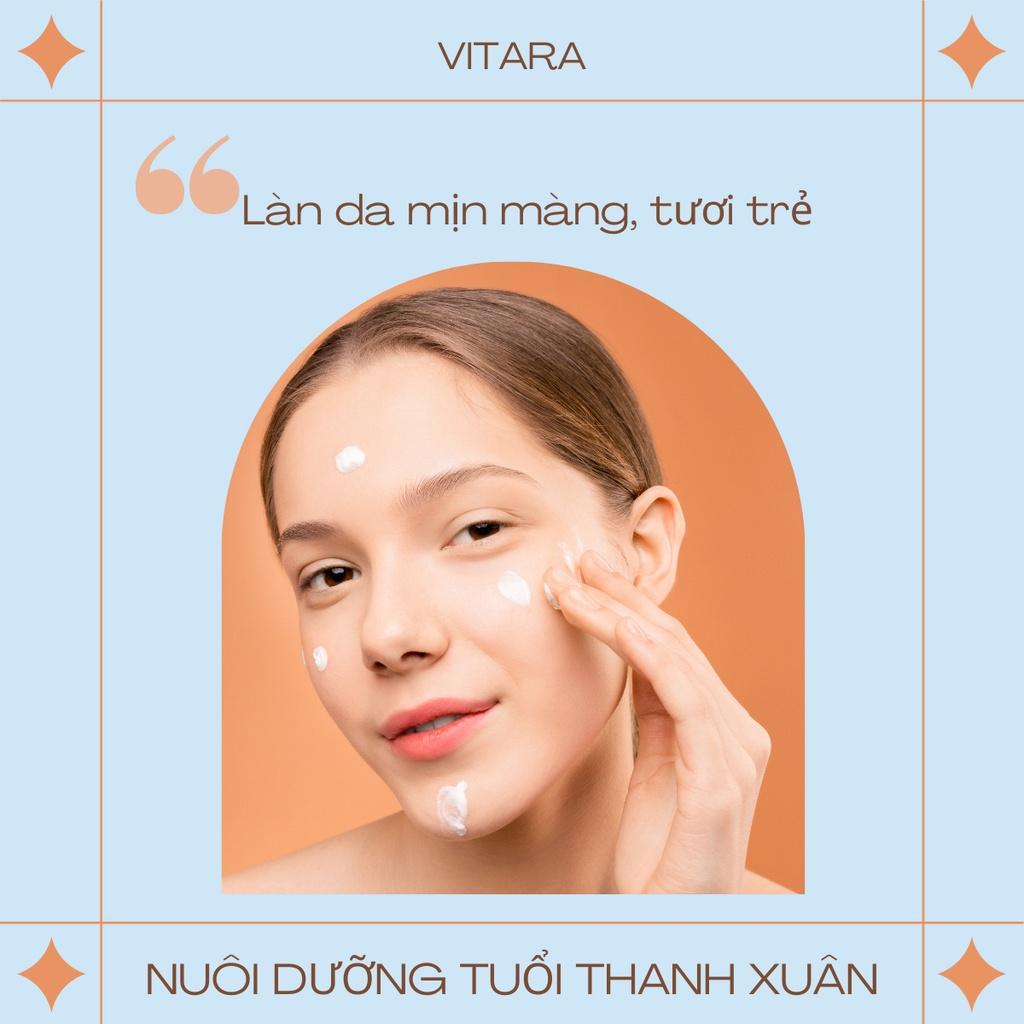 Kem dưỡng ẩm Vitara E Double Action Moistruring ngừa lão hóa, da nhăn và se khít lỗ chân lông 20g