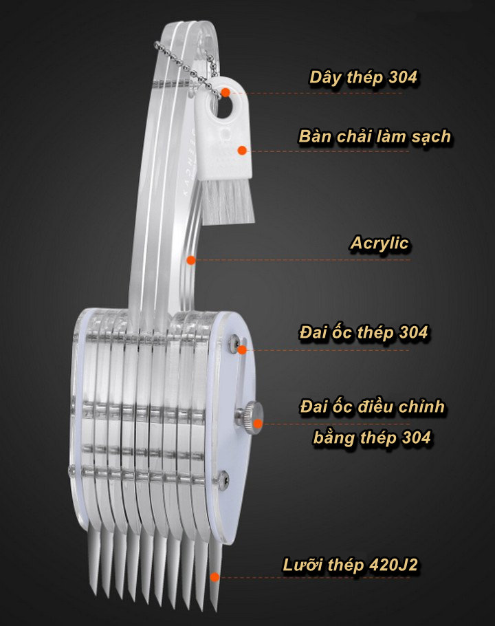 Bộ Dụng Cụ Cắt Khía Thịt Đa Năng KACHEEG DYZII Cao Cấp - Home and Garden