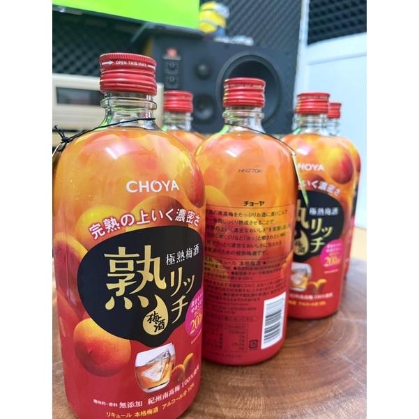 Nước Mơ Choya Đào Đỏ Jyuku Rich Umeshu 720ml Nhật Bản