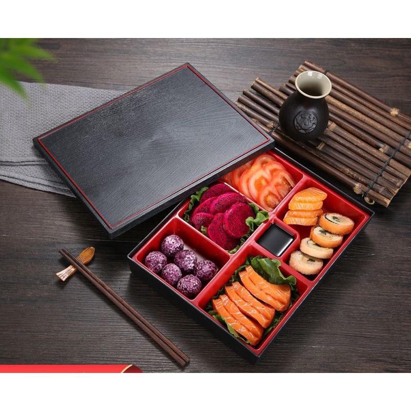 Hộp Cơm Bento Nhựa Cao Cấp 6 Ngăn