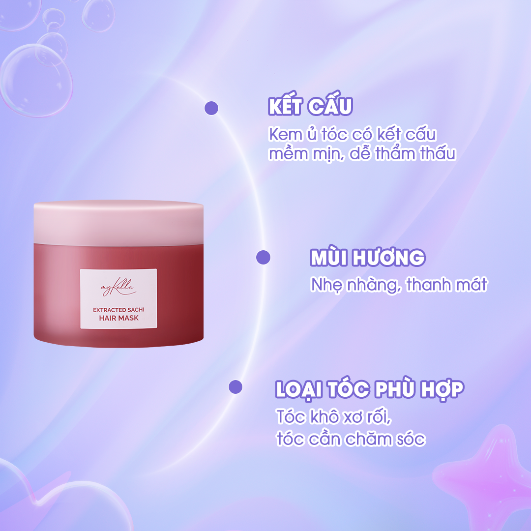 Kem Ủ Tóc myKella Kích Thích Mọc Tóc, Giúp Tóc Chắc Khỏe Chiết Xuất Sacha Inchi 300ml