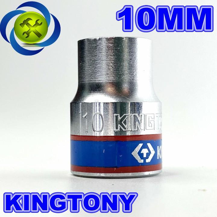 Tuýp trắng ngắn Kingtony 333510M 3/8 INCH - 10MM 6 CẠNH