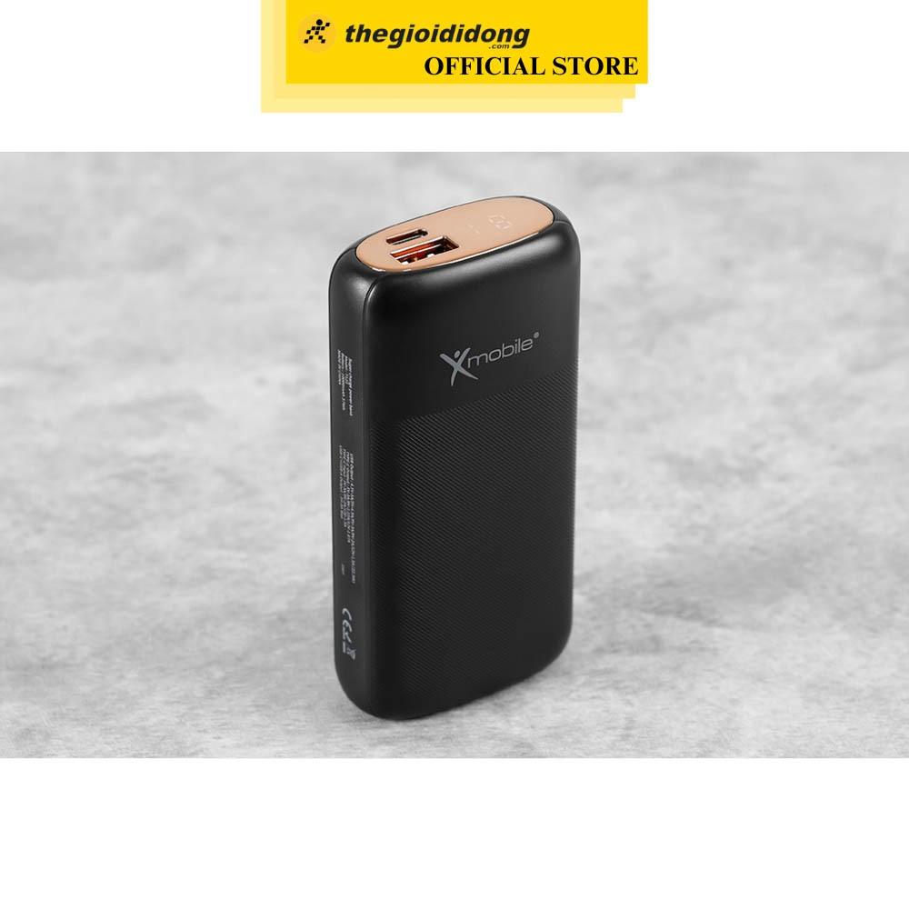 Pin sạc dự phòng 10000mAh Type C PD QC3.0 22.5W Xmobile T121 - Hàng chính hãng