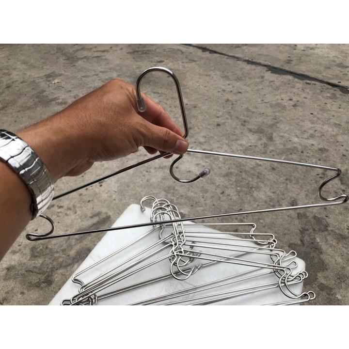 Chục móc phơi quần áo inox 304 cao cấp cứng cáp sáng bóng siêu bền bỉ có cả móc trẻ em an toàn vệ sinh Hcm