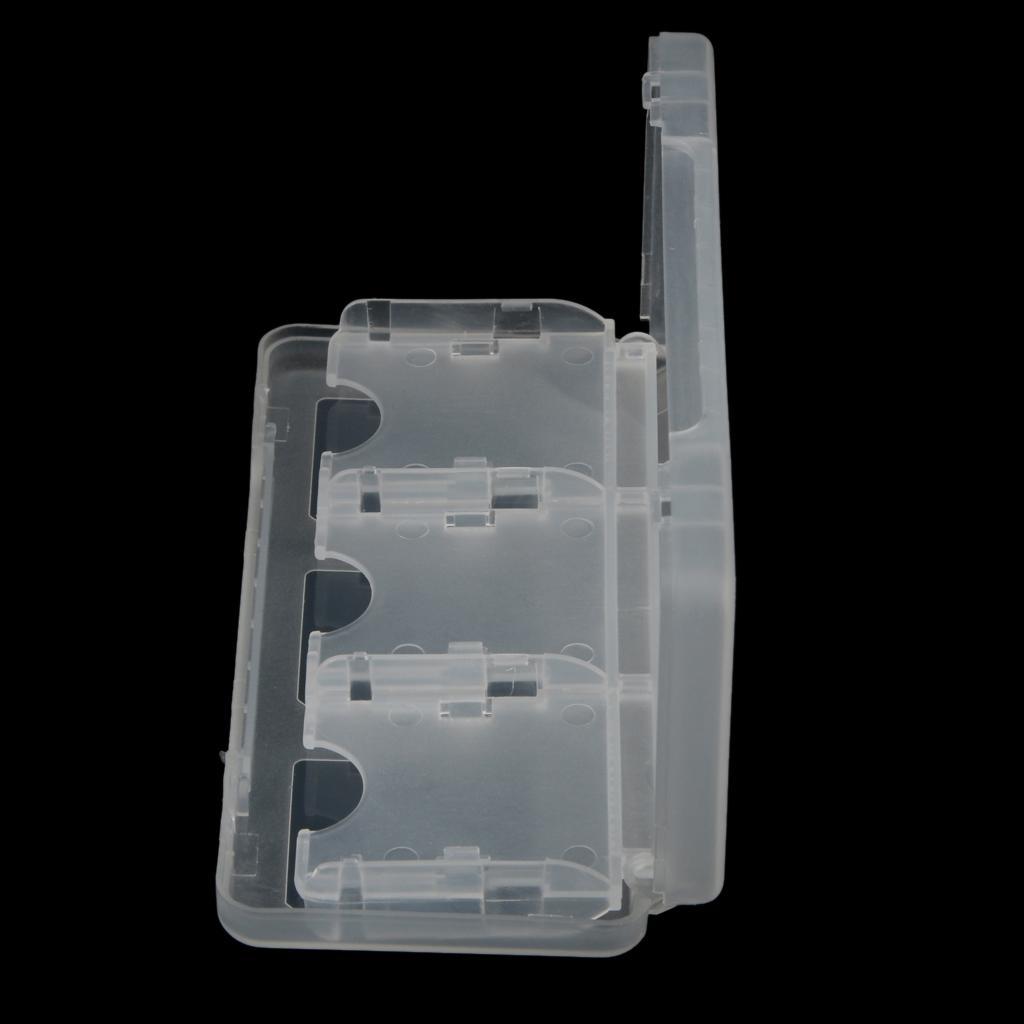 6 in 1 Game Card Case Holder Cartridge Box for  3DS Game Cards White