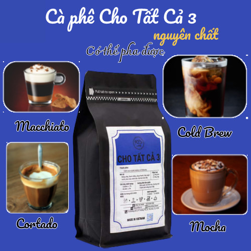 Cà Phê Rang Xay Nguyên Chất - 90S Coffee Vietnam | Cà Phê Cho Tất Cả 03 | Công Thức Phối: Arabica + Robusta | 100% Cà Phê Sạch | Đắng Nhẹ - Chua Nhiều - Hậu Ngọt