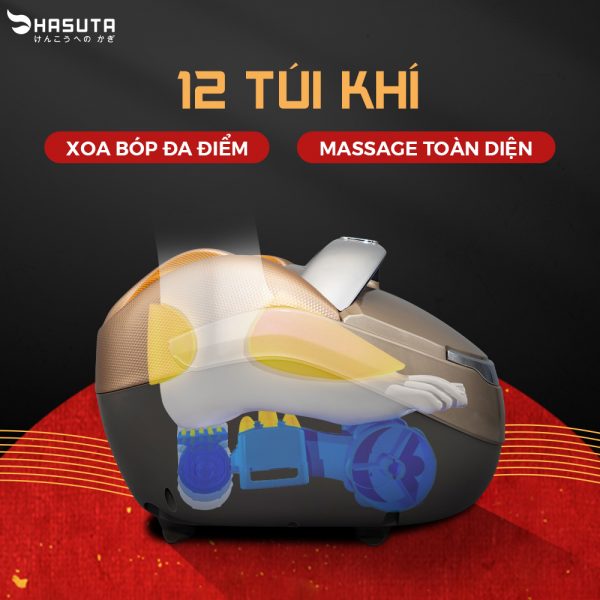 Máy massage chân Hasuta HMF-320 xoa bóp lòng bàn chân, ngón chân - Hàng Cao cấp chính hãng