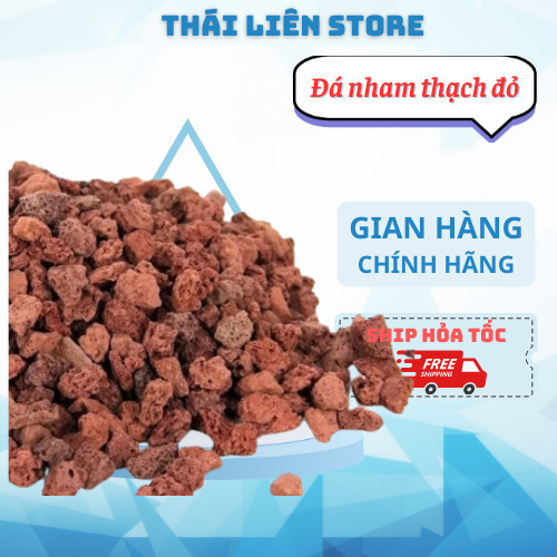 (1kg) Đá Nham Thạch (Lava Đen hoặc Lava Đỏ), Dùng Rải Mặt Chậu Sen Đá, Chậu Cây Cảnh, Trải Nền Nuôi Bò Sát, Làm Nền Và Lọc Hồ Cá Thủy Sinh