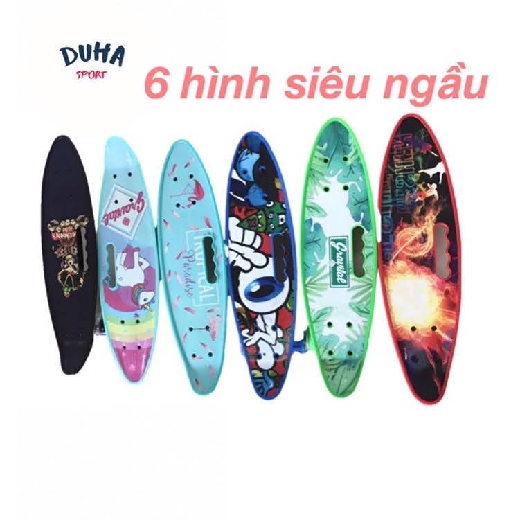 Ván Trượt Skateboard Keentore Penny Cầm Tay Nhiều Màu Có Đèn Led