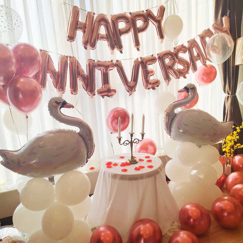 Bộ bong bóng happy anniversary set balloon hpni07